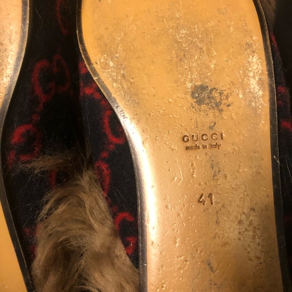 Gucci Princetown Horsebit Fur 41 - Picture 5 of 6